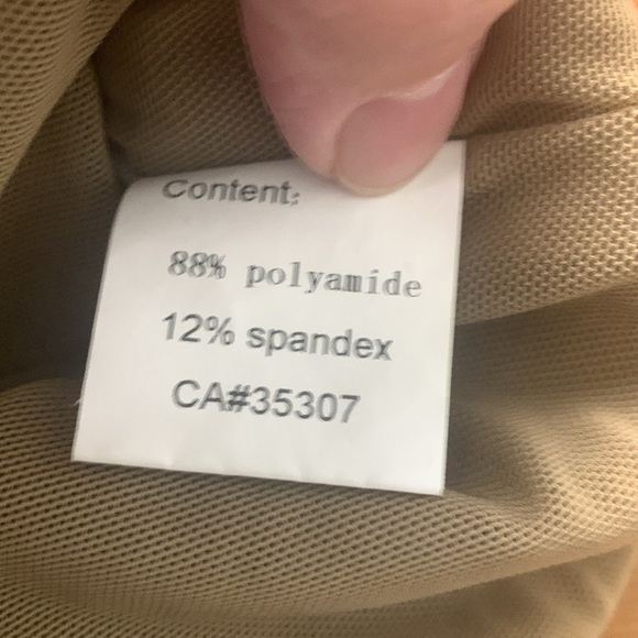 Dancing Couture Rare Sleeveless Top Embellished w Leather. Gold w Bronze Silver - Picture 9 of 17